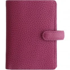Filofax Finsbury Mini Leather Organiser Raspberry
