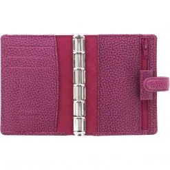 Filofax Finsbury Mini Leather Organiser Raspberry