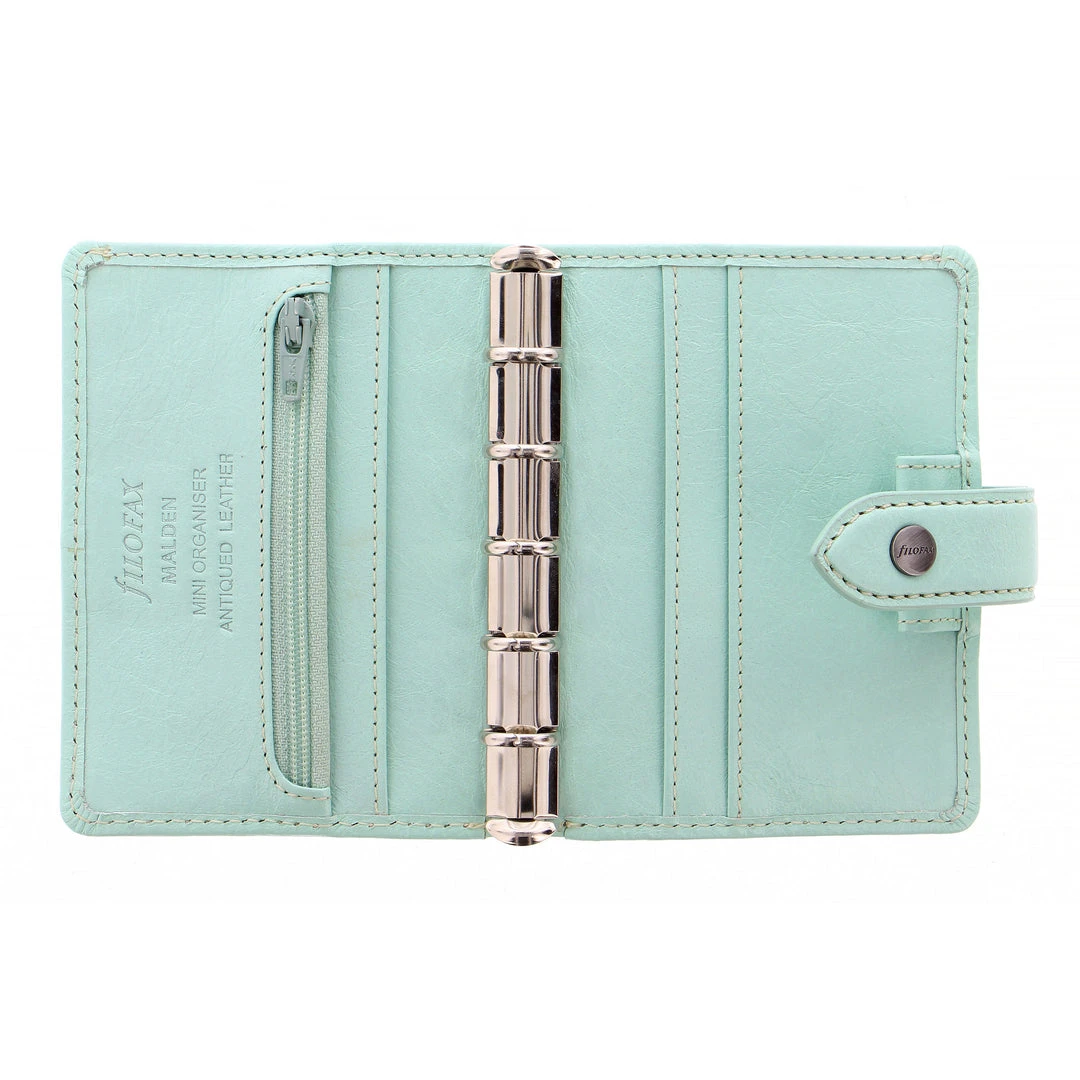 Filofax Malden Mini Leather Organiser Duck Egg 5 Filofax Malden Mini Leather Organiser Duck Egg