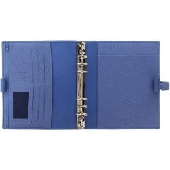 Filofax Finsbury A5 Leather Organiser Vista Blue