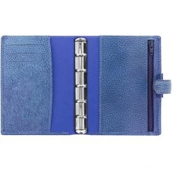 Filofax Finsbury Mini Leather Organiser Vista Blue