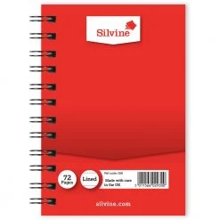 Silvine Spiral Bound Notebook Red 5 X 3