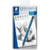 Staedtler Mars Lumograph Tin Of 12 Sketching Writing Pens & Pencils 2 Staedtler Mars Lumograph Tin Of 12 Sketching Writing Pens & Pencils
