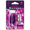 Helix Oxford Camo Eraser & Pencil Sharpener Pink Student Stationery