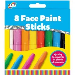 GALT Face Paint Sticks Wallet Of 8 Childrens Colouring Pens And Pencils