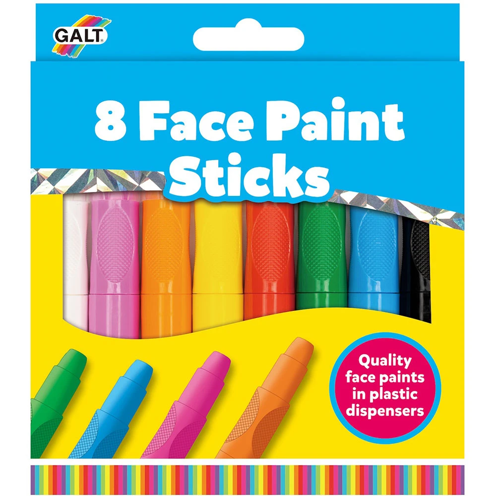 GALT Face Paint Sticks Wallet Of 8 Childrens Colouring Pens And Pencils 3 GALT Face Paint Sticks Wallet Of 8 Childrens Colouring Pens And Pencils