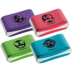 Helix Faces Colours Eraser Student Stationery