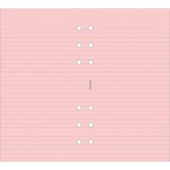 Filofax Personal Pink Ruled Notepaper Filofax Refills