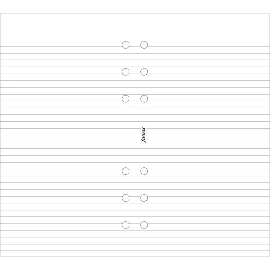 Filofax Personal White Ruled Notepaper Filofax Refills 3 Filofax Personal White Ruled Notepaper Filofax Refills