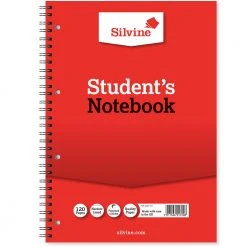 Silvine Exercise Book Spiral A4