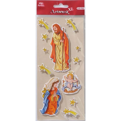 Artoz Art-work 3d Sticker Jesus, Maria, Josef Stickers And Peeloffs 3 Artoz Art-work 3d Sticker Jesus, Maria, Josef Stickers And Peeloffs