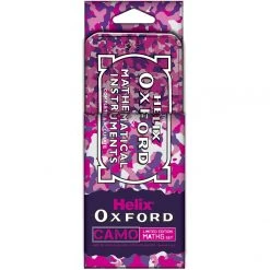 Student Stationery Helix Oxford Camo Maths Set Pink