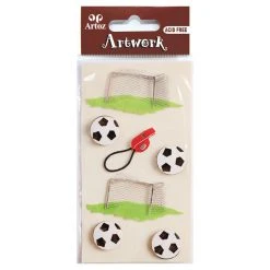 Stickers And Peeloffs Artoz Art-work 3d Sticker Football/goal