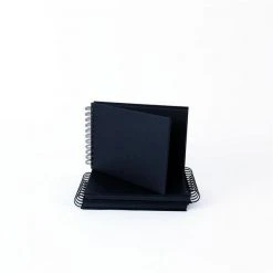 Seawhite Hard Back Sketchbook Wiro Black Card A5