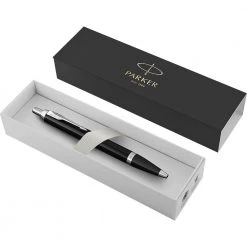 Parker IM Black Chrome Trim Ball Pen Gift Boxed Writing Pens & Pencils
