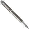 Parker IM Premium Deep Gunmetal Chiselled Fountain Pen Boxed