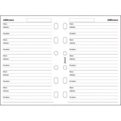 Filofax Pocket Name, Address And Telephone Number
