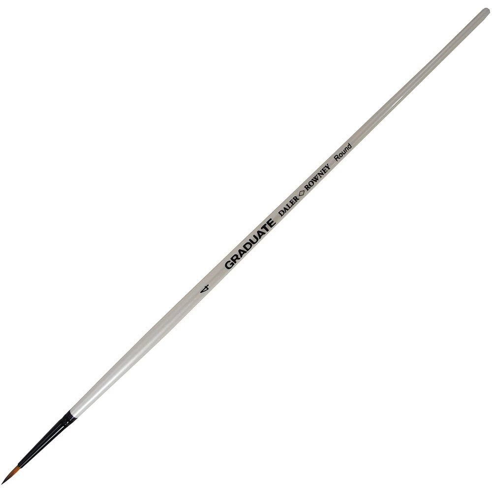 Daler Rowney Graduate Synthetic Round 4 Long Handle Artists Brushes 3 Daler Rowney Graduate Synthetic Round 4 Long Handle Artists Brushes