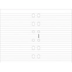 Filofax Filofax Refills Pocket White Ruled Notepad