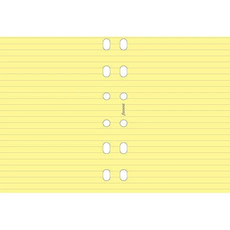 Filofax Pocket Yellow Ruled Notepaper Filofax Refills 3 Filofax Pocket Yellow Ruled Notepaper Filofax Refills