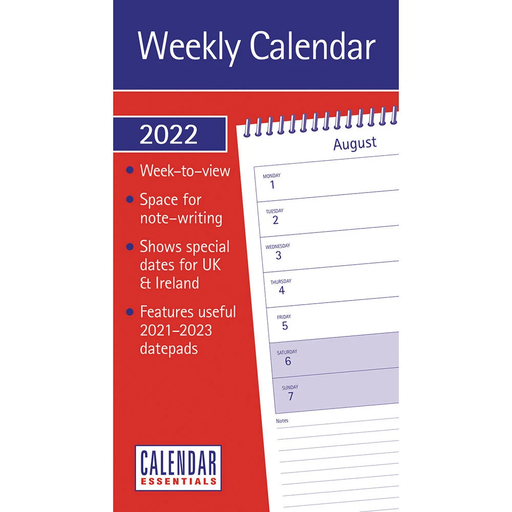 Calendar Collection 2022 Calendar - Essential Week To View Stubby 3 Calendar Collection 2022 Calendar - Essential Week To View Stubby