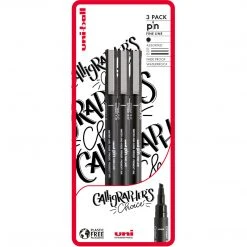 Drawing & Colouring Uni-Ball PIN Set Of 3 Calligraphers Choice