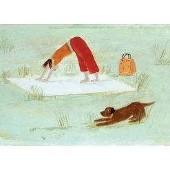 Canns Down Press Hannah Cole - Dog Pose Greetings Cards
