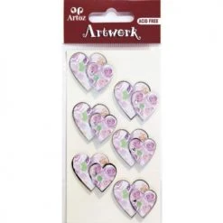 Stickers And Peeloffs Artoz Art-work 3d Sticker Butterflies On Hearts