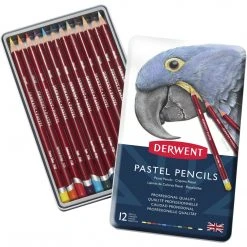 Derwent Pastel Pencil Tin Of 12 Sketching
