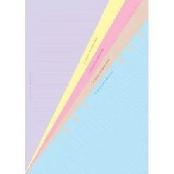 Filofax A5 Classic Coloured Ruled Notepaper