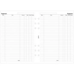 Filofax A5 Expenses Filofax Refills