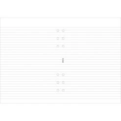 Filofax A5 White Ruled Notepad Filofax Refills