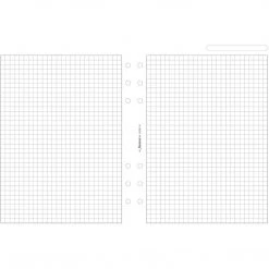 Filofax A5 White Quadrille Notepaper