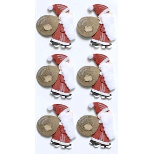 Artoz Art-work 3d Sticker Santa Stickers And Peeloffs 3 Artoz Art-work 3d Sticker Santa Stickers And Peeloffs