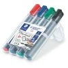 Writing Pens & Pencils Staedtler Lumocolor Marker Pens Bullet Tip Pack Of 4 Assorted Colours