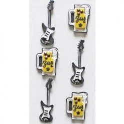 Artoz Art-work 3d Sticker Guitar & Beer
