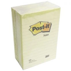 Postit Post-it Notes XXL 101 X 152mm Lined Canary Yellow 660