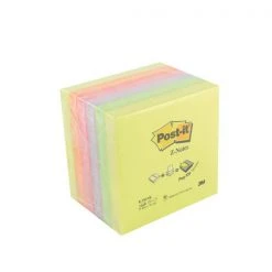 3M Repositionable Notes Post-it Z-Notes 76x76mm Neon Rainbow R330NR