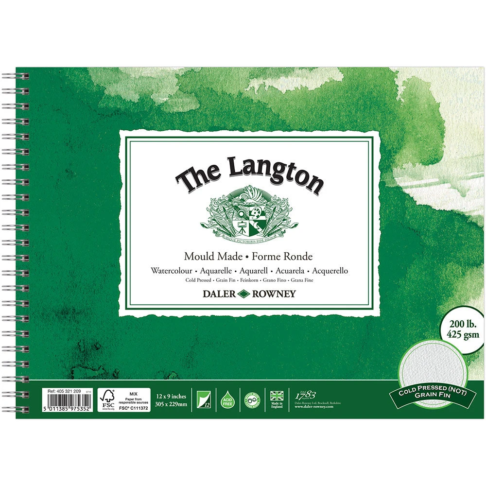 Daler Rowney Langton Spiral NOT 425g (200lb) Paper 3 Daler Rowney Langton Spiral NOT 425g (200lb) Paper
