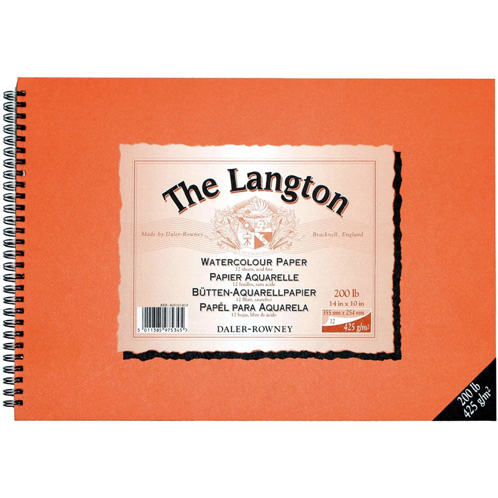 Daler Rowney Langton Spiral NOT 425g (200lb) Paper 4 Daler Rowney Langton Spiral NOT 425g (200lb) Paper