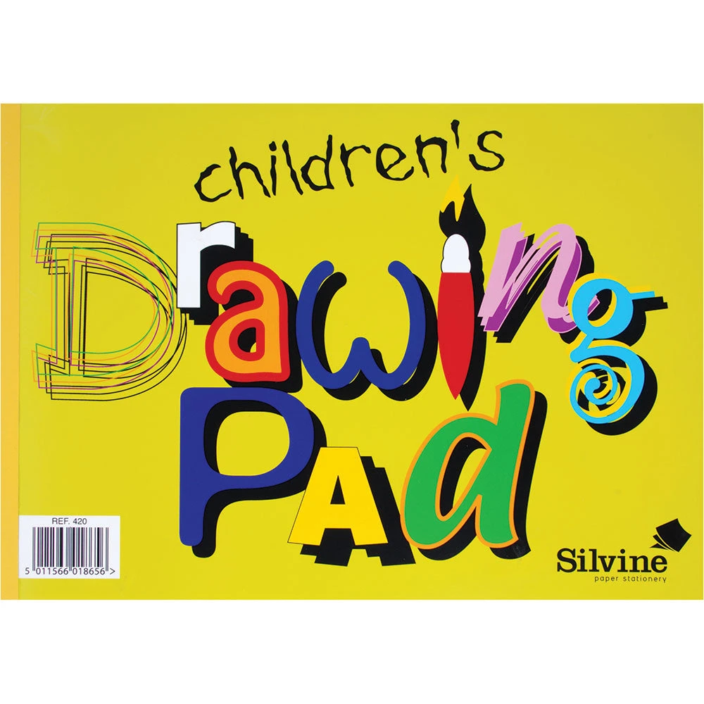 Silvine Childrens Drawing Pad 3 Silvine Childrens Drawing Pad
