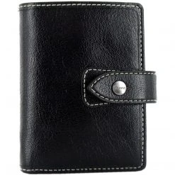 Filofax Malden Mini Leather Organiser Black