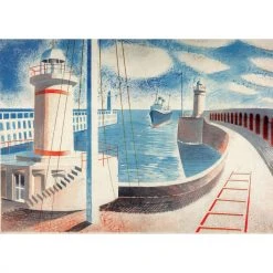 Canns Down Press Eric Ravilious - Newhaven Harbour