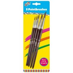 Galt 5 Paintbrushes Artists Brush Sets