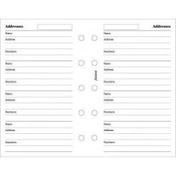 Filofax Address Books Mini Name, Address And Telephone Number