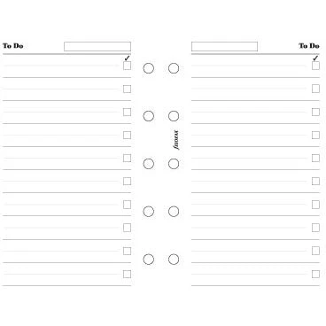 Filofax Mini To Do 3 Filofax Mini To Do