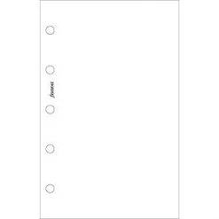Filofax Mini White Plain Notepaper Filofax Refills