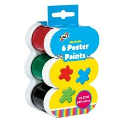 Galt 6 Poster Paints - Washable