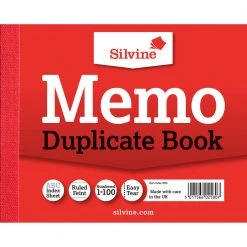Silvine Duplicate Memo Book 4 X 5