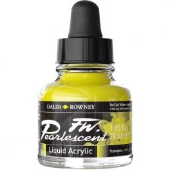 Daler Rowney FW Pearlescent Ink 29.5ml Hot Cool Yellow